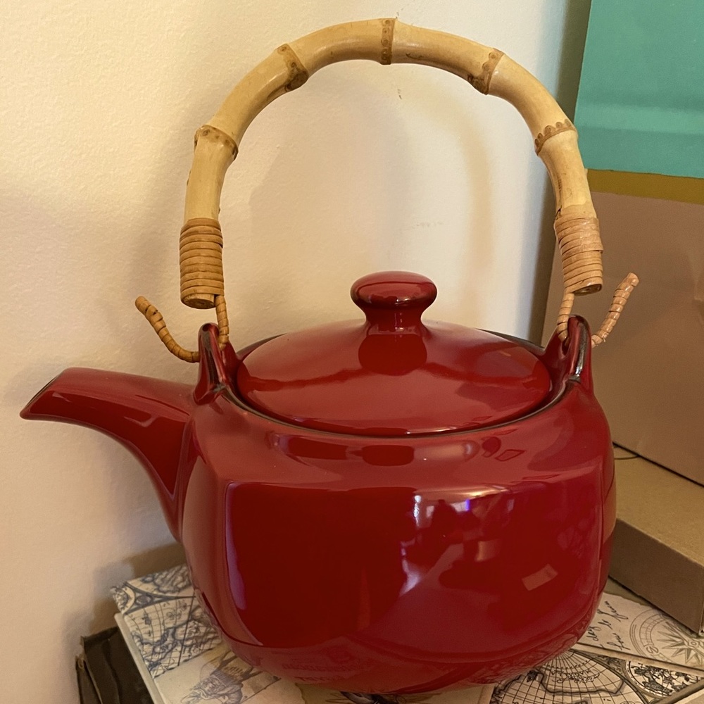 Southern Living At Home Chinese Red Tea Pot Set